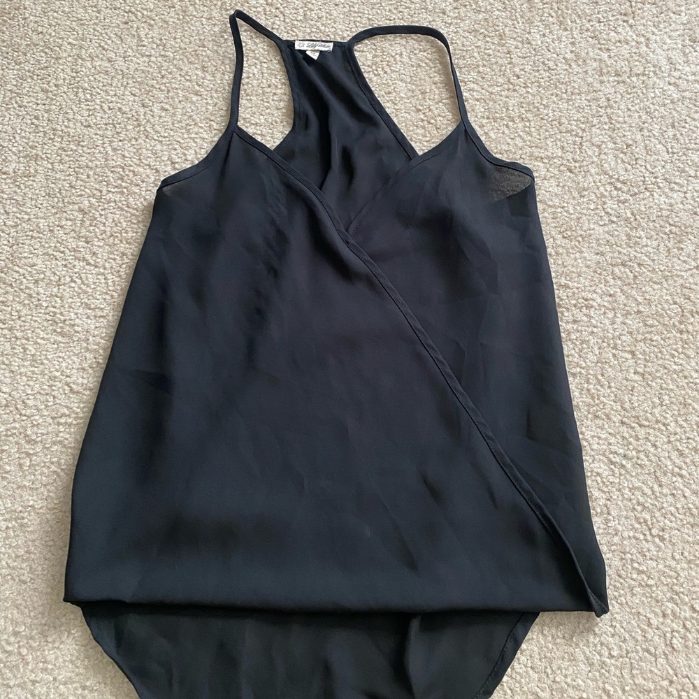 High-low wrap camisole
